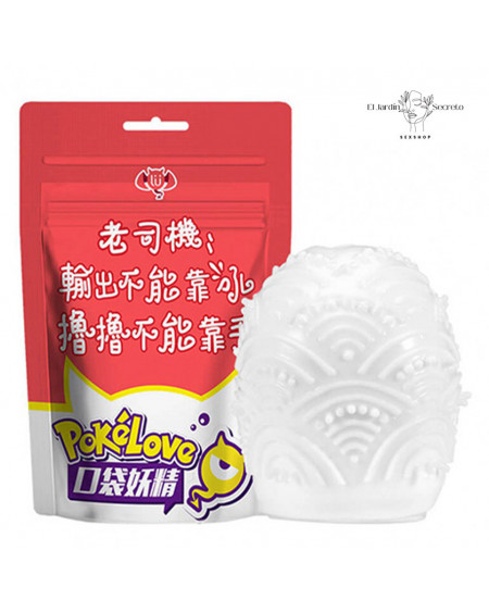 Huevo Masturbador Pene Masturbador Flexible PokeLove Rojo