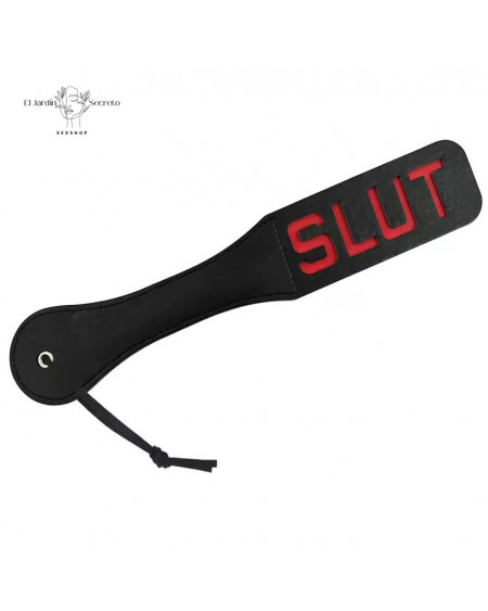 Paleta SLUT Paleta Negra para Nalgadas Spanking BDSM