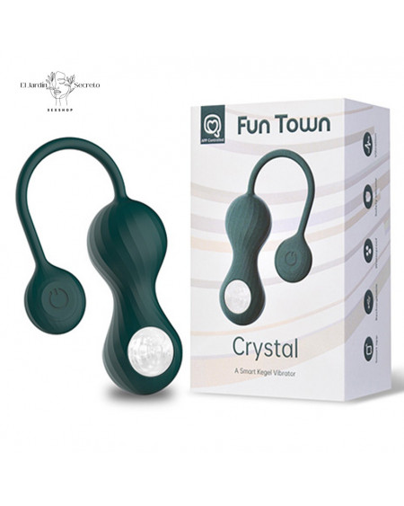 Bolas Kegel con vibración APP Fun Town Crystal Magic Motion