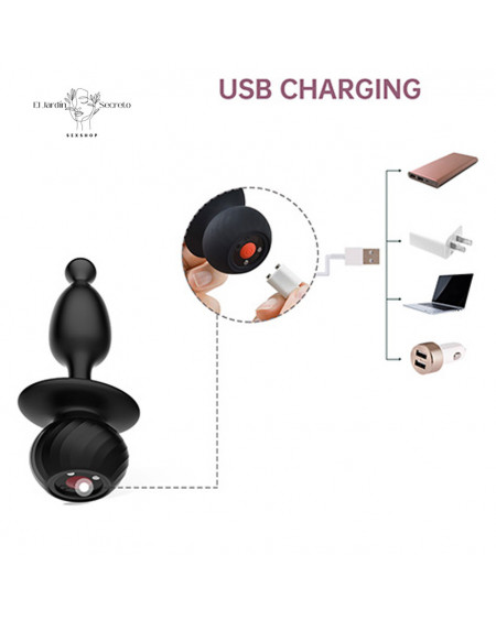 Plug Anal 13cm Conejo con Vibración APP Bunny Magic Motion