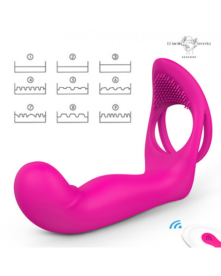 Anillo Para Pene con Vibrador para Doble penetración S-Hande5