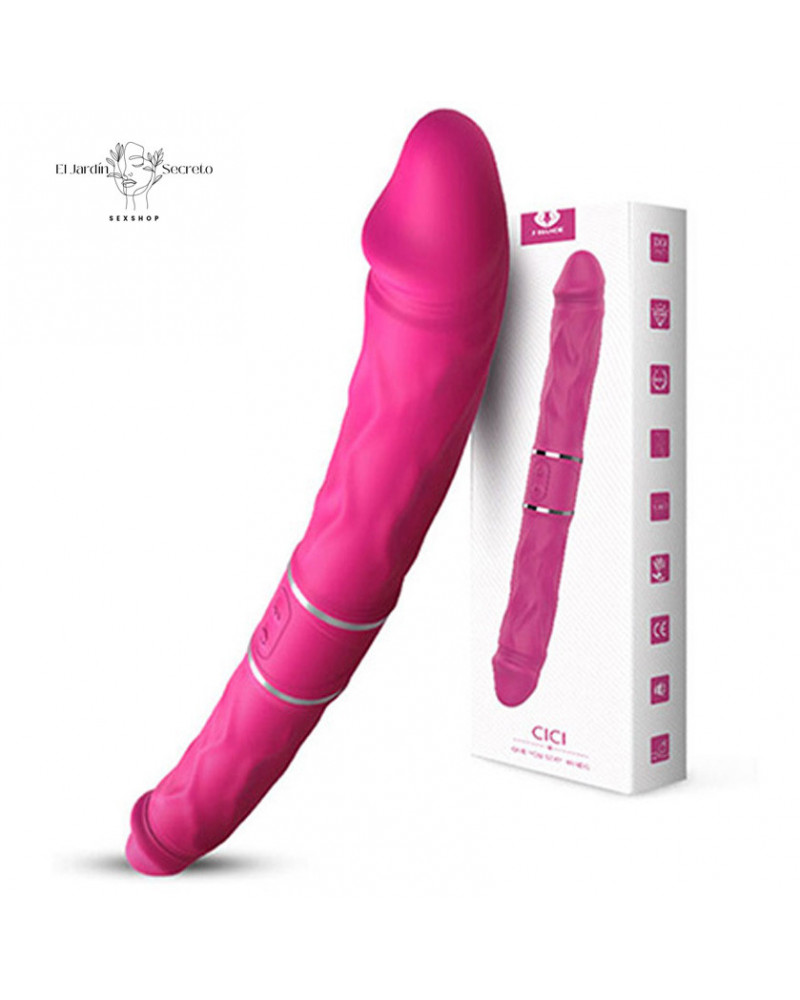 Vibrador Doble Cabeza Anal Vaginal Punto G Cici RCT S-Hande