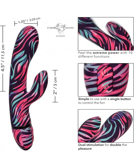Vibrador Multicolor Para Punto g y Clítoris Ménage à Moi Dual Wand