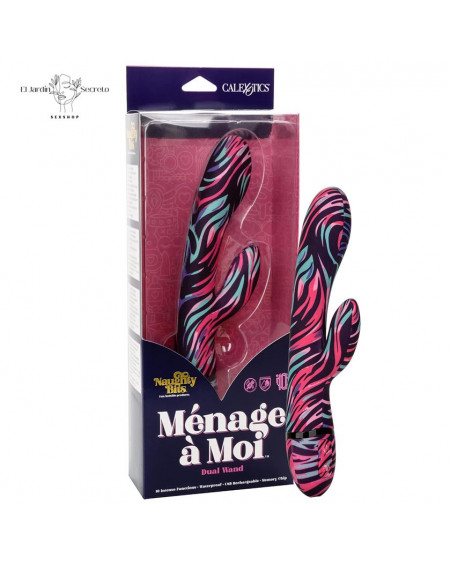 Vibrador Multicolor Para Punto g y Clítoris Ménage à Moi Dual Wand