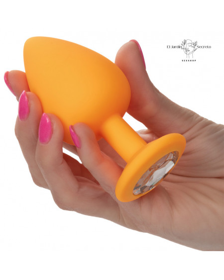 Plug Anal Amarillo Set 3 Plug Sexo Anal Cheeky Gems Orange