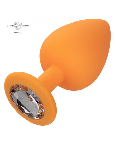 Plug Anal Amarillo Set 3 Plug Sexo Anal Cheeky Gems Orange