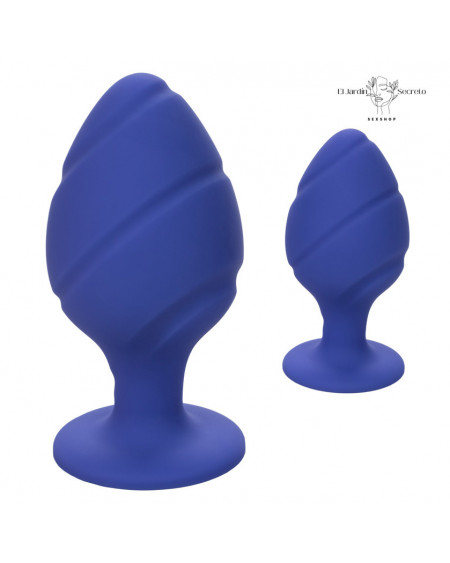 Set 2 Plug Anal Silicon Purpura Plug Sexo Anal Cheeky Calexotics