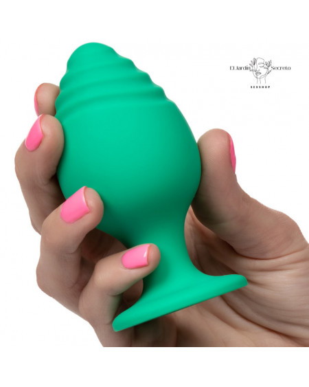 Set 2 Plug Anal Silicon Verde Plug Sexo Anal Cheeky Calexotics