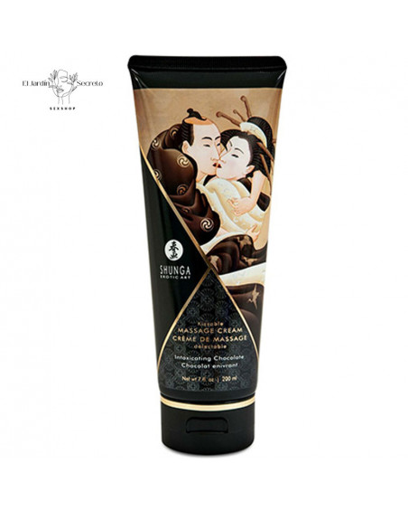 Crema para Masaje Erótico Sabor Chocolate Shunga Cream
