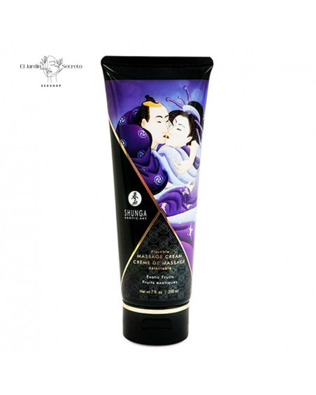 Crema para Masaje Erótico Sabor Frutas Eroticas Shunga Cream