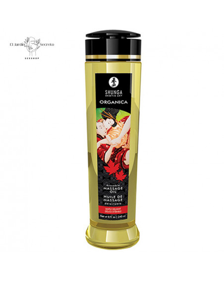 Aceite Masajes Organico Efecto Calor SHUNGA Oil Maple Delight