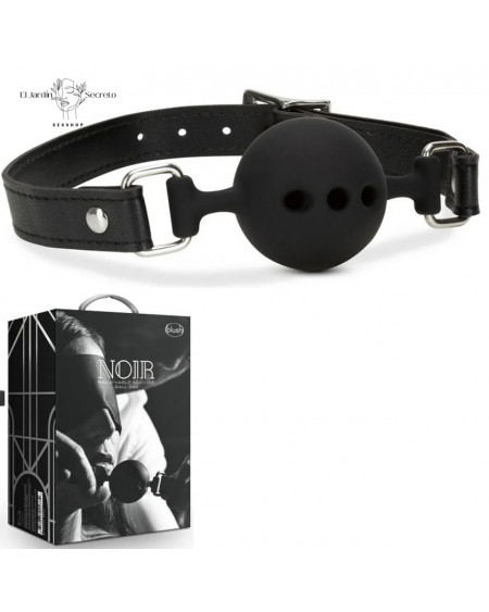 Mordaza de Bola BDSM Breathable Silicone Ball Gag Black Blush
