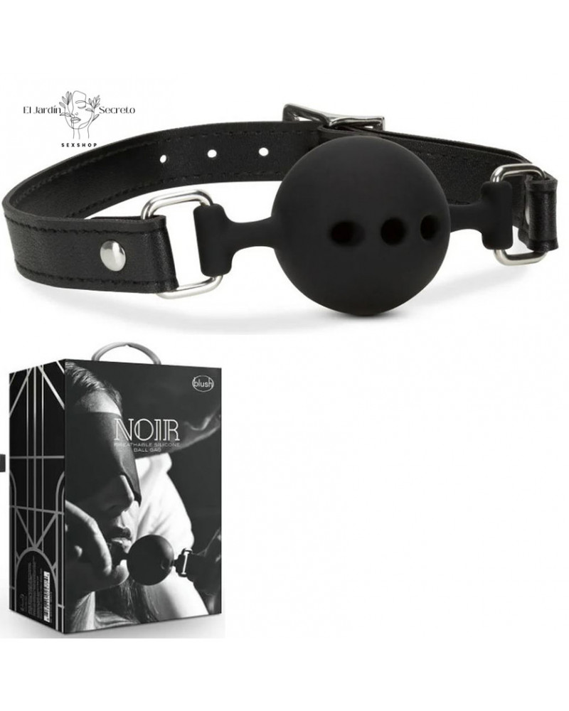 Mordaza de Bola BDSM Breathable Silicone Ball Gag Black Blush
