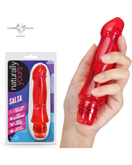 Vibrador 17cm Vaginal Punto G Salsa Red Blush Novelties