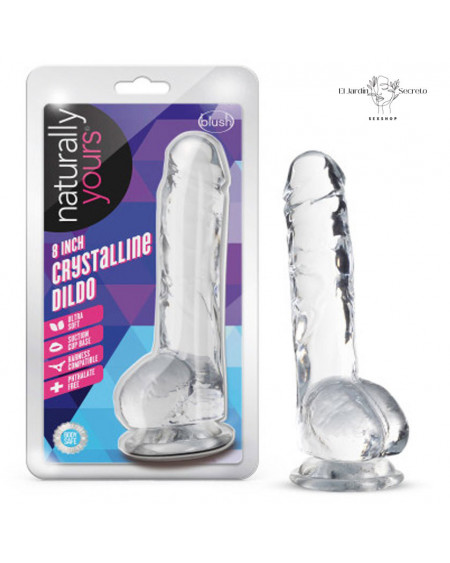 Dildo realista 20cm Sexo anal o vaginal Crystalline Dildo Diamond Blush