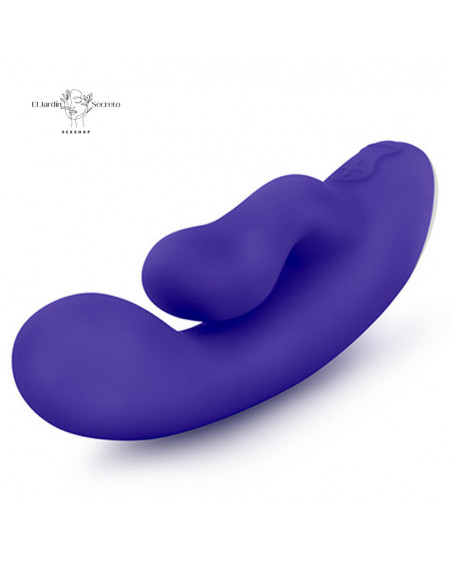 Vibrador 18cm Flexible para Punto G y Clítoris Trix Midnight Blush