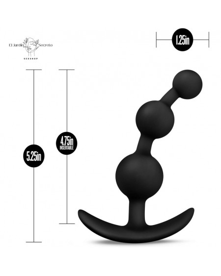 Bolas Anales 14cm Bolas Anales Small Anal Beads Black Blush