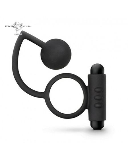 Bola Anal con Anillo para pene y vibración Anal Ball Vibrating C-Ring
