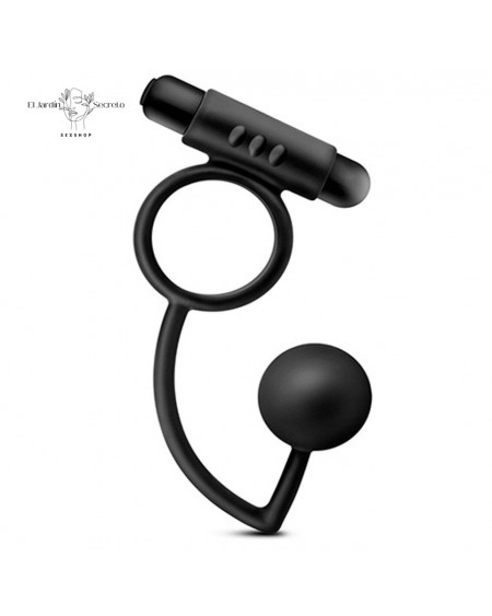 Bola Anal con Anillo para pene y vibración Anal Ball Vibrating C-Ring
