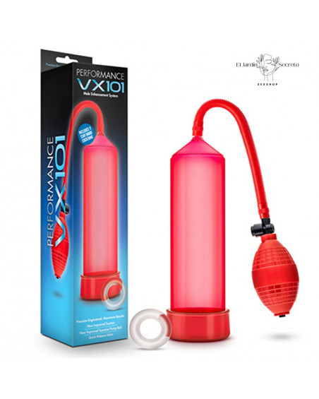 Bomba de Succión para pene VX101 Pump Red Blush Novelties