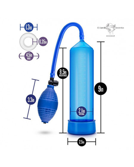 Bomba de Succión para pene VX101 Pump Blue Blush Novelties