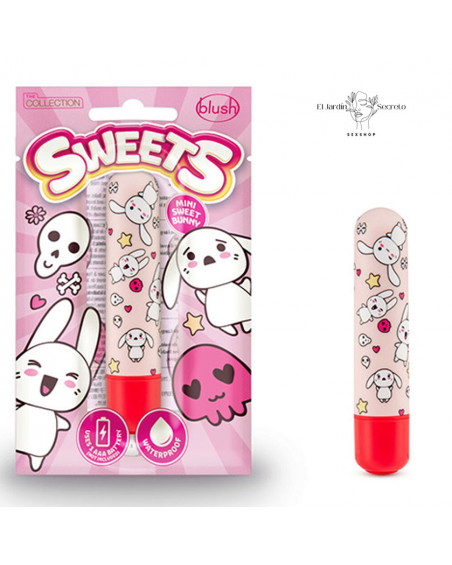 Bala Mini Vibrador 9cm Clitoris Mini Sweet Bunny Red Blush