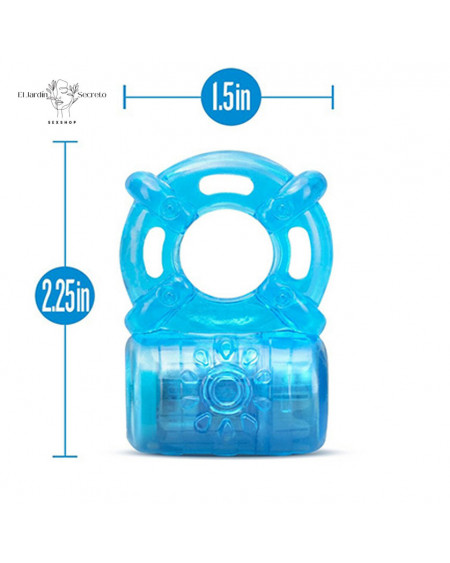 Anillo Para Pene con Vibrador Rechargeable Cock Ring Blue Blush