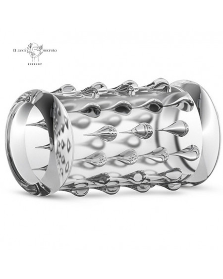 Funda para pene con estimulador de clítoris Cock Sleeve 05 Clear Blush