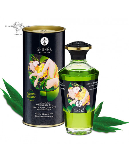 Aceite Afrodisiaco Intensificador efecto calor Oil Exotic Green Tea Shunga