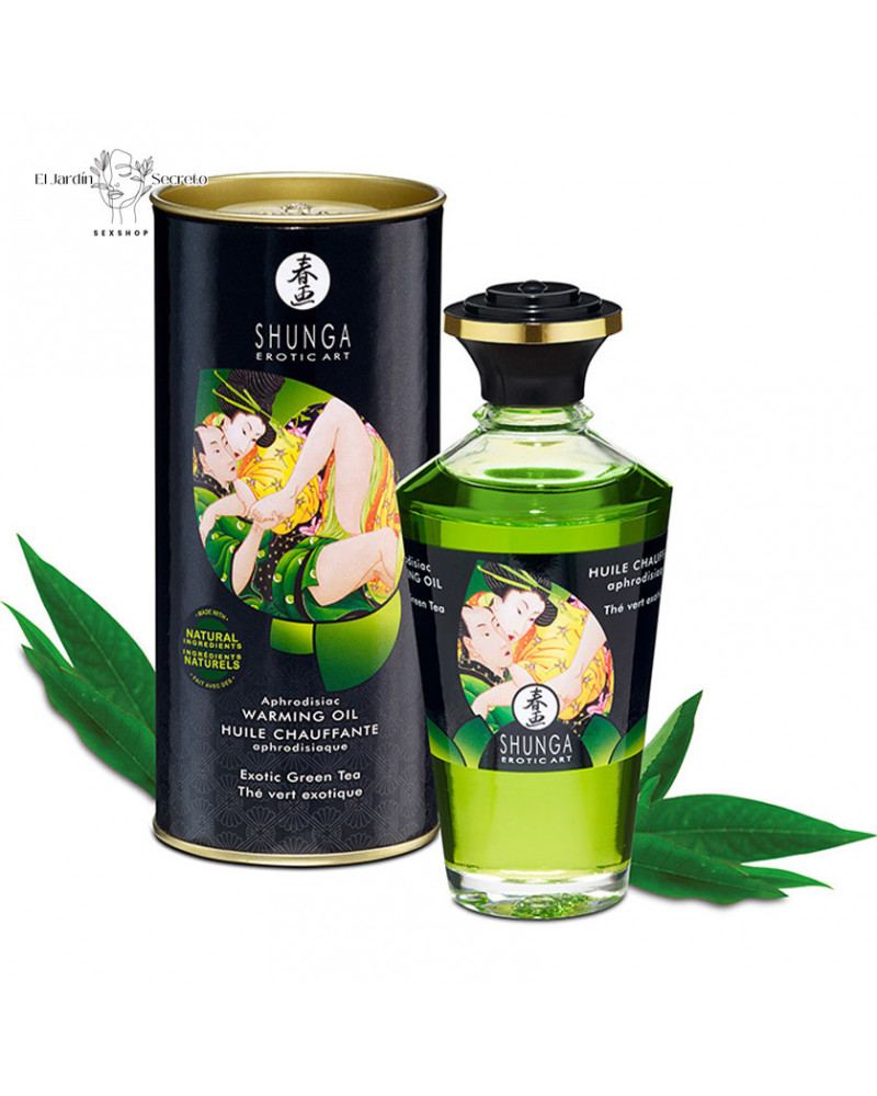 Aceite Afrodisiaco Intensificador efecto calor Oil Exotic Green Tea Shunga