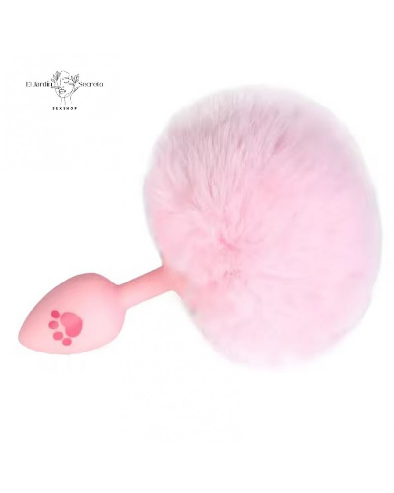 Plug Anal Rosa Colita de Conejo Patita Plug Sexo Anal BDSM