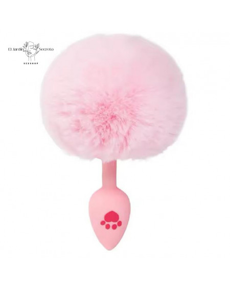 Plug Anal Rosa Colita de Conejo Patita Plug Sexo Anal BDSM