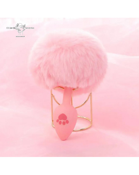 Plug Anal Rosa Colita de Conejo Patita Plug Sexo Anal BDSM