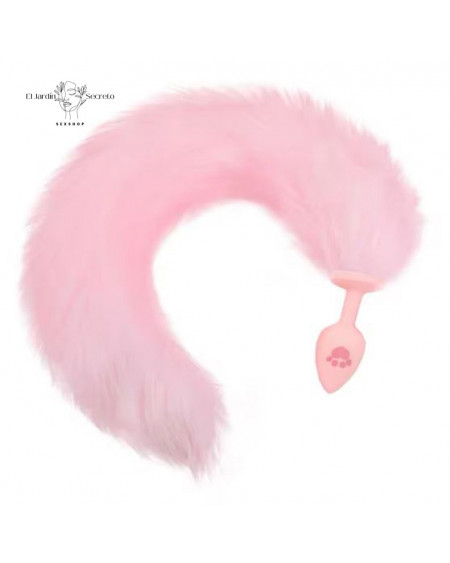 Plug Anal Rosa Colita de Zorro Patita Plug Sexo Anal BDSM