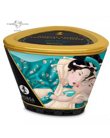 Vela y Aceite Aroma Erótico Shunga Candle Exotic Island Blossoms