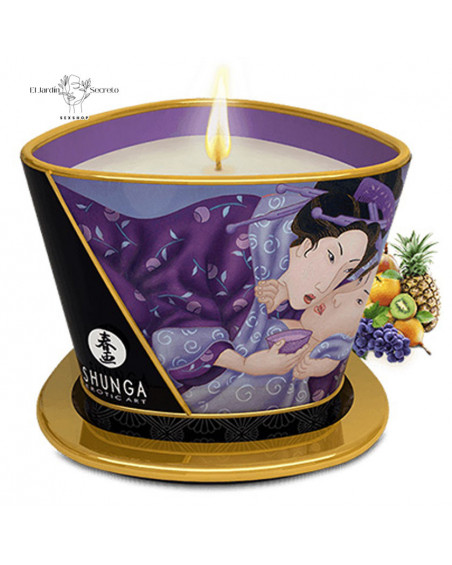 Vela y Aceite Aroma Erótico Shunga Candle Exotic Fruits