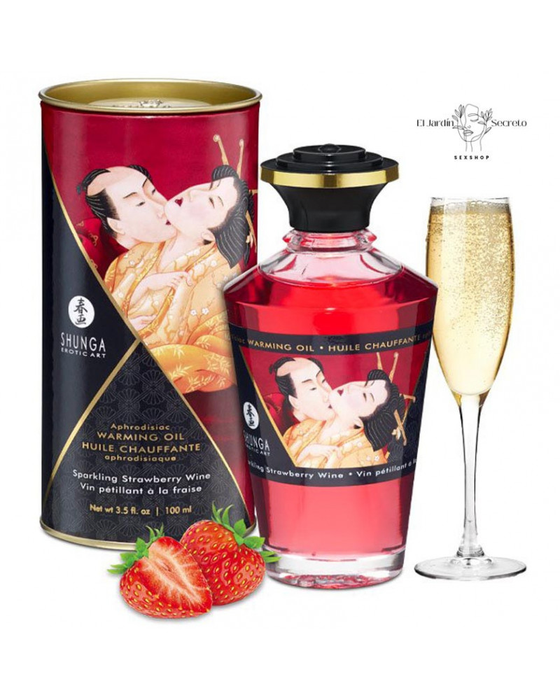 Aceite Efecto Calor Afrodisiaco Warming Oil Blazing Cherry Shunga