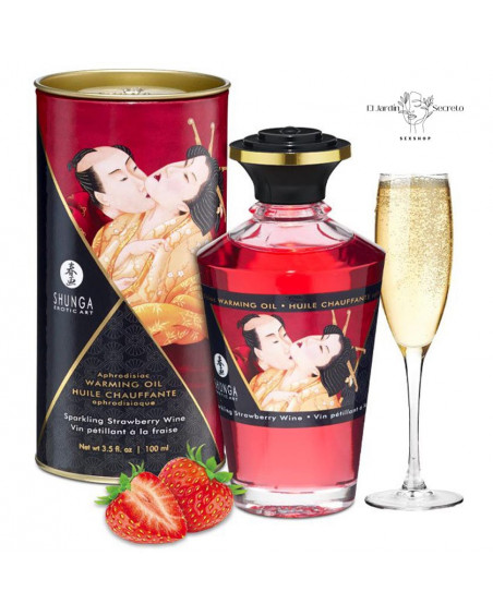 Aceite Efecto Calor Afrodisiaco Warming Oil Blazing Cherry Shunga