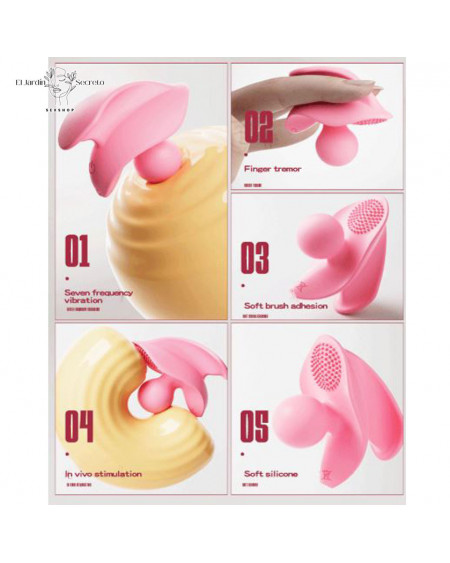 Mini Vibrador para estimular tu clítoris y Punto G Silicon Rosa