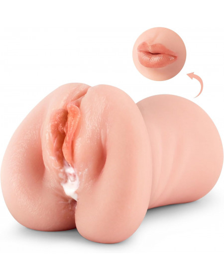 Masturbador Vagina y Boca para tu pene Masturbador realista