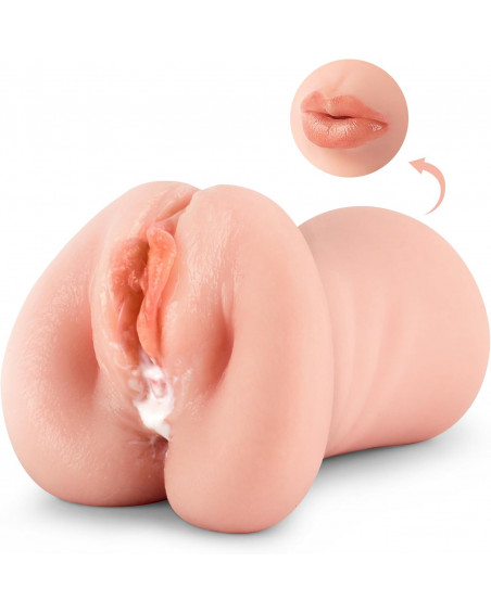 Masturbador Vagina y Boca para tu pene Masturbador realista