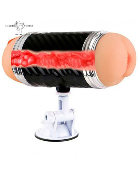 Masturbador para pene forma Vagina y ano Base a Manos Libres