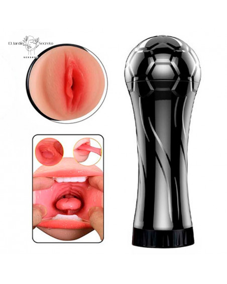 Copa Masturbador para pene forma Vagina y Boca Sexo Vaginal y Oral