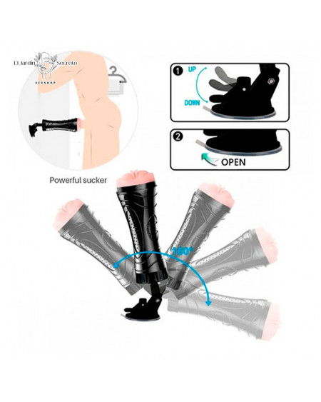 Masturbador realista para pene forma Vagina Hands Free The Champion