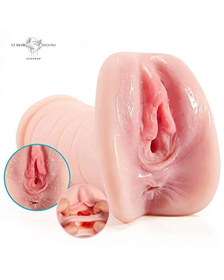 Doble Masturbador para pene forma Vagina y Ano Realistic Masturbator