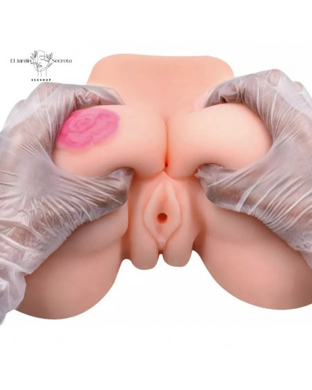 Masturbador para pene Nalgas Rosa Sexo Vaginal y Anal The Realistic