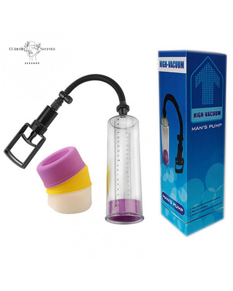 Bomba Manual de Succión para pene mas grande mas grueso High Vacuum