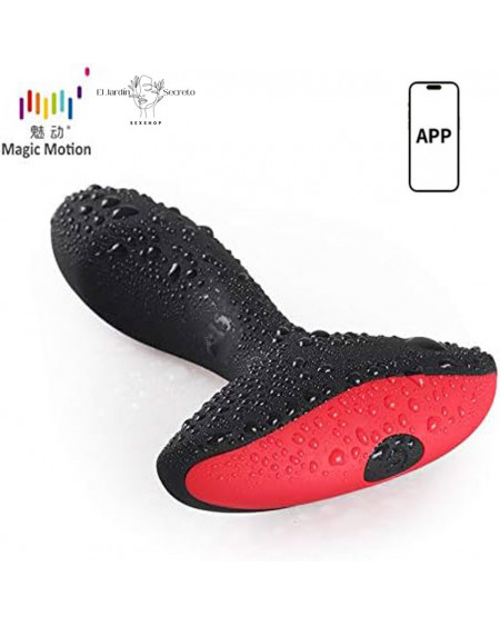 Plug Anal 13cm vibración controlado por APP Solstice Magic Motion