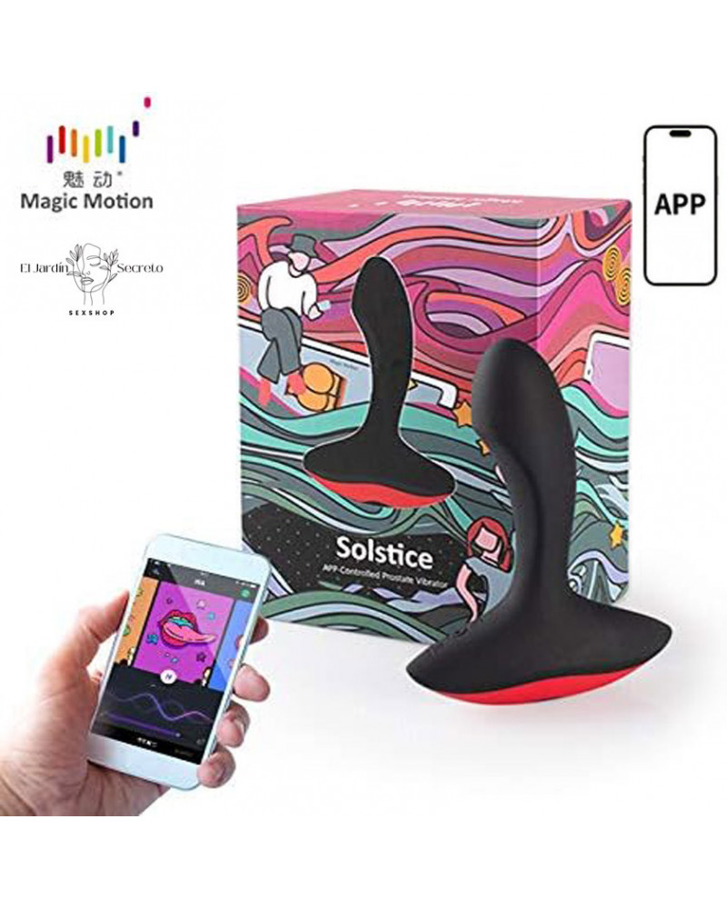 Plug Anal 13cm vibración controlado por APP Solstice Magic Motion