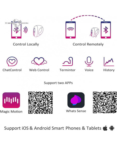 Plug Anal 13cm vibración controlado por APP Solstice Magic Motion